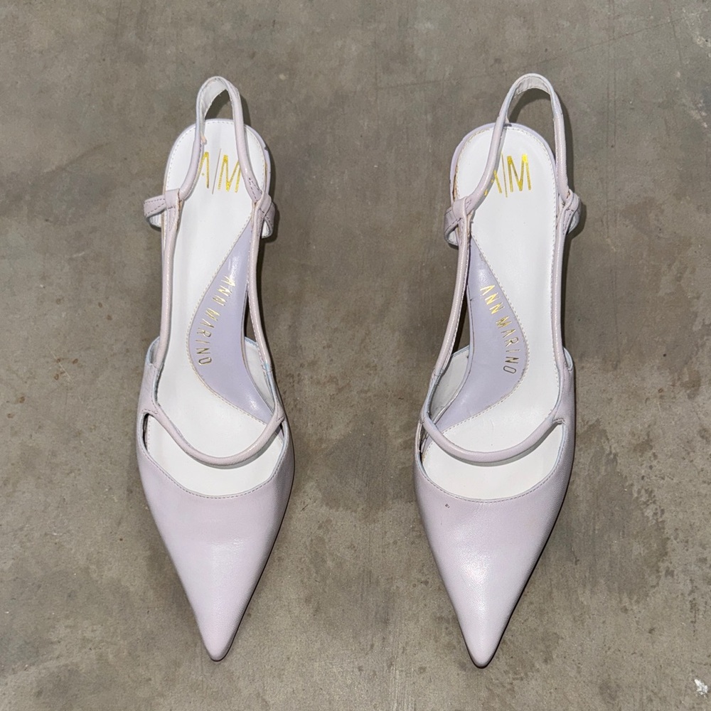 Ann Marino Women's Slingback Heels in Light Purple
